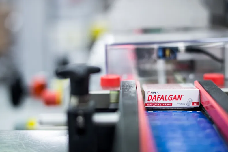 Dafalgan auf Förderband